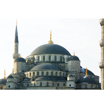 Marco espacial techo de acero techo de techo de la mezquita de mezquita templada policarbonato de vidrio de vidrio de vidrio edificio de techo